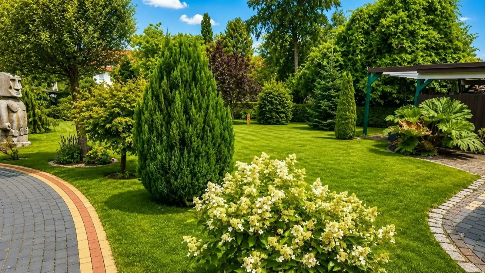 Angelegter Garten